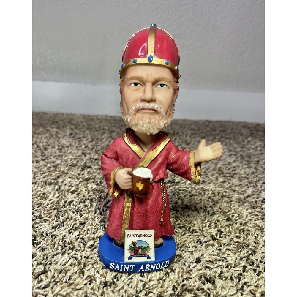 Saint Arnold Brewing Patron Saint Of Brewers BobbleHead Houston Beer 8" High